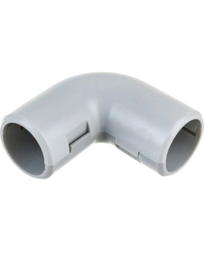 CI16G Угол 90 гр.(2част.), без галогена, для труб D16мм, цвет чёрный (1уп = 50шт) Экопласт (41216-50HF-BL) в Коврове Повороты, муфты, тройники Pintop.ru