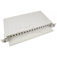 Бокс оптический 19", 1U на 16 SC/2xLC портов Cabeus ODF-19-16-SC