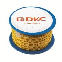 Колечко маркировочное 5, 2.5-4мм. черное на желтом DKC AZO305BY