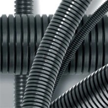 Труба гофрированная DN17мм, ПВ-2, д. вн. 16,8 мм, д. нар. 21,2 мм, полиамид 6 DKC (PA601721F2)