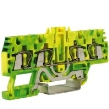 Зажим для заземления, 2 ввод/2 вывода, 2,5 кв.ммжелто-зеленый DKC ZHT520-RET