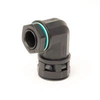 Монтажный комплект муфта 90 грд. труба-коробка DN 23 мм, М25х1,5, полиамид, цвет черный DKC PACN23M25N