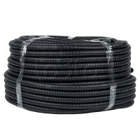 Труба гофр. ПНД с протяжкой d20 мм (25 м) черная EKF-Plast (tpnd-20-25m)