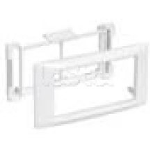 Рамка и суппорт на 4 модуля 45×45 IEK CKK-40D-RSU4-075-K01
