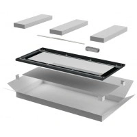 ITK LINEA E Дверь стеклянная 600мм шкафа 24U чер. (LE05-24U6X-DR)