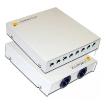 Кросс оптический настенный, металлический, на 8 FC адаптеров LANMASTER LAN-FOBM-WM-8FC