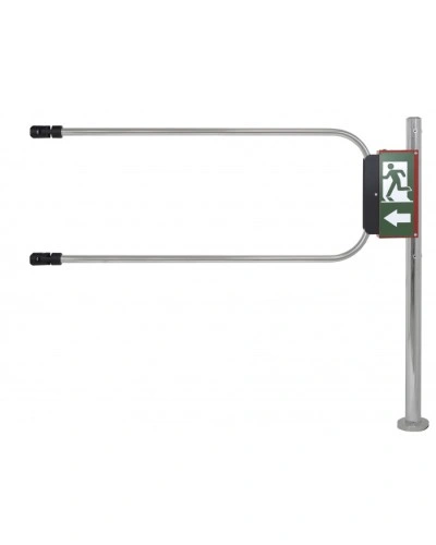 Smartec ST-GR012EC-CR - Калитка аварийного выхода с электромагнитом, хромированная, в комплекте стойка 1000 х D50 мм и створка 1200 х D25 мм. в Коврове Калитки Pintop.ru