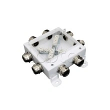 Коробка монтажная огнестойкая Гефест КМ-О (12к*6,0)-IP66 1212, 8 вводов 123х123х6