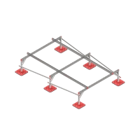 Опорная конструкция для установки оборудования TECHNORAPTOR FOOT 2000х3000 тип 1 КМ-профиль (KM-TR-F-SSEI-2000-3000-1)