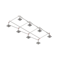 Опорная конструкция для установки оборудования TECHNORAPTOR STEELFOOT 1500х4000 тип 1 КМ-профиль (KM-TR-STF-SSEI-1500-4000-1)