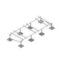 Опорная конструкция для установки оборудования TECHNORAPTOR STEELFOOT 3000х1200 тип 1 КМ-профиль (KM-TR-STF-SSEI-3000-1200-1)